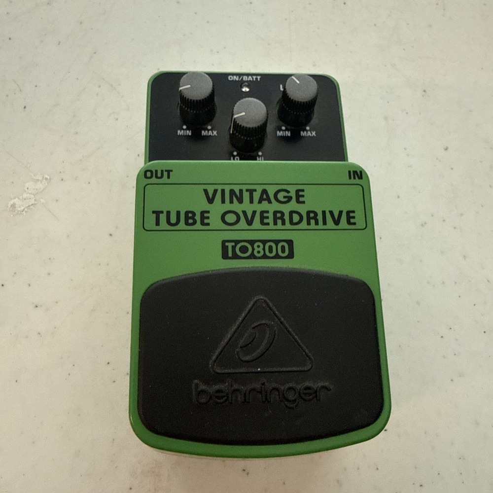 Behringer Vintage Tube Overdrive To800 Tube-Sound Lime Green